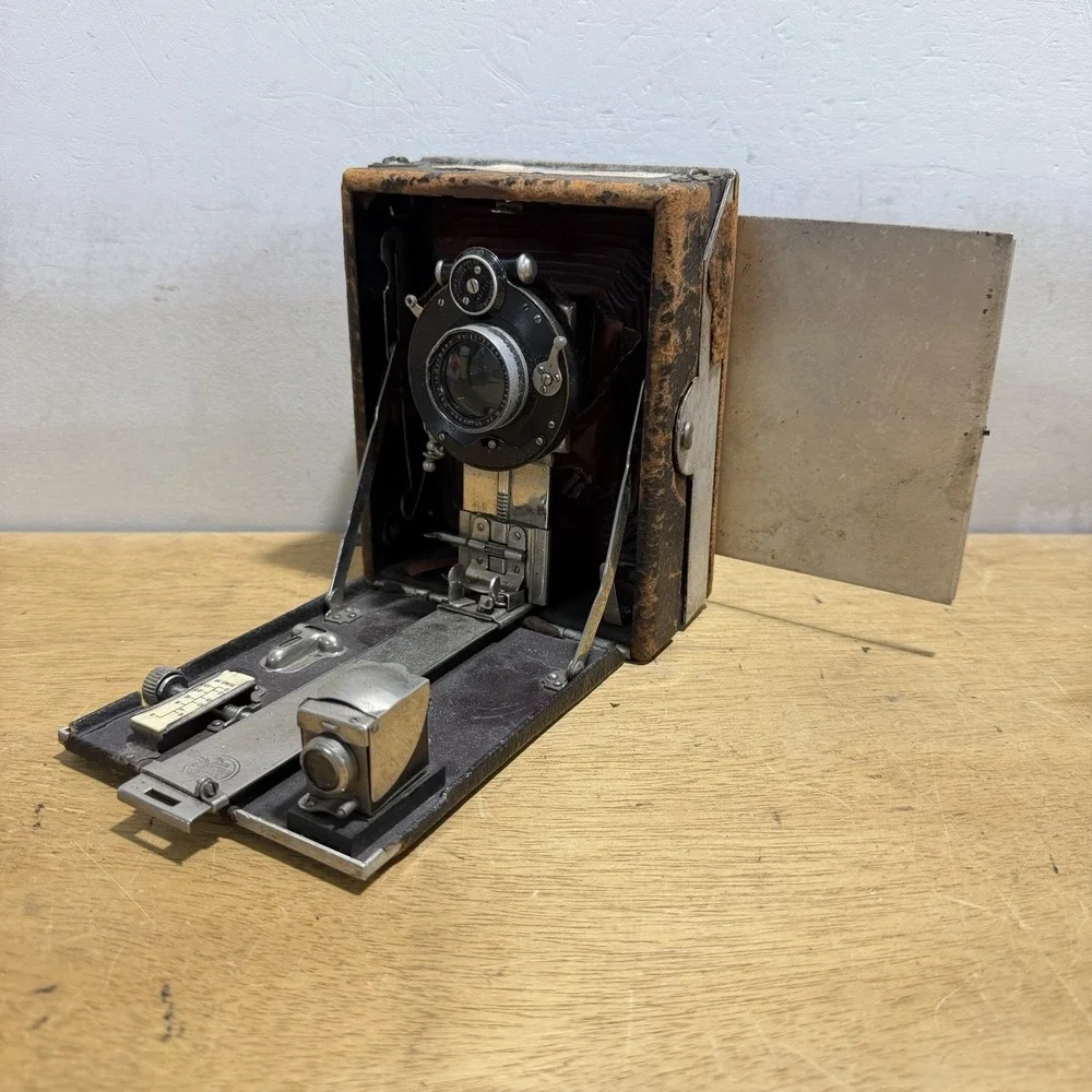 Rochester Optical Premo Sr 4x5 Folding Plate Camera Bausch & Lomb Voigtlander